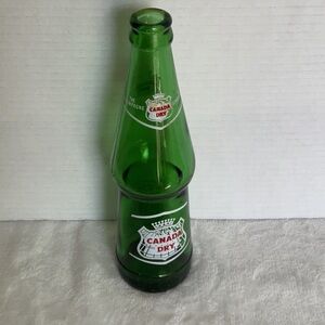 Canada Dry Green Glass 1950’s pop bottle